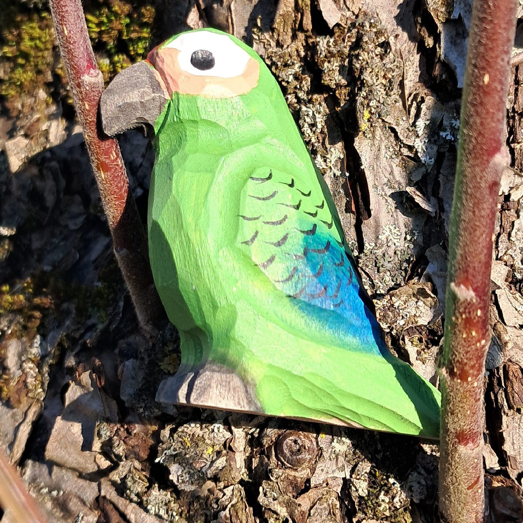Wudimals® Green Parrot