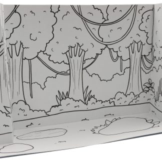 JUNGLE HABITAT - 3D DIORAMA (B/W)