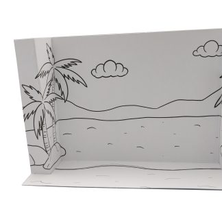 BEACHSCAPE HABITAT - 3D DIORAMA (B/W)