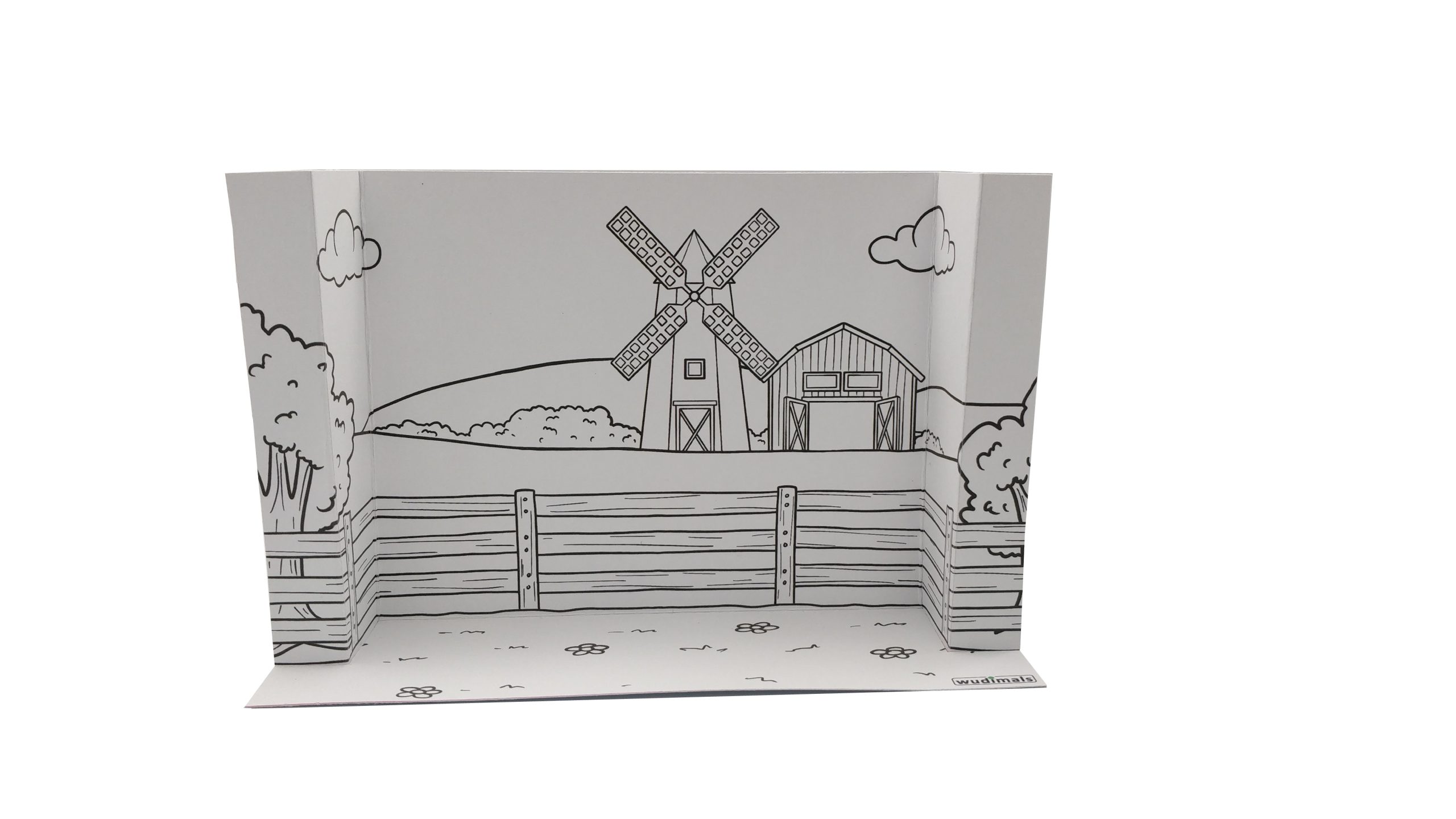 FARM HABITAT - 3D DIORAMA (B/W)