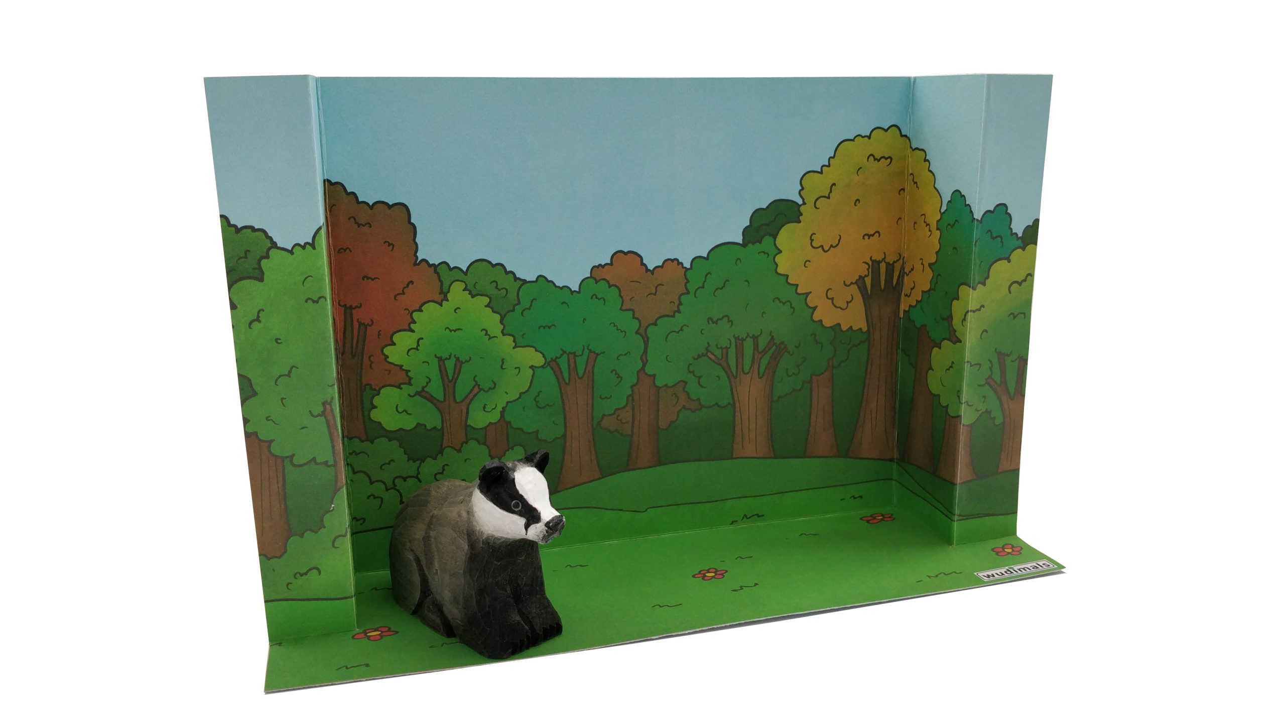 FOREST & FIELD HABITAT - 3D DIORAMA (COLOUR)